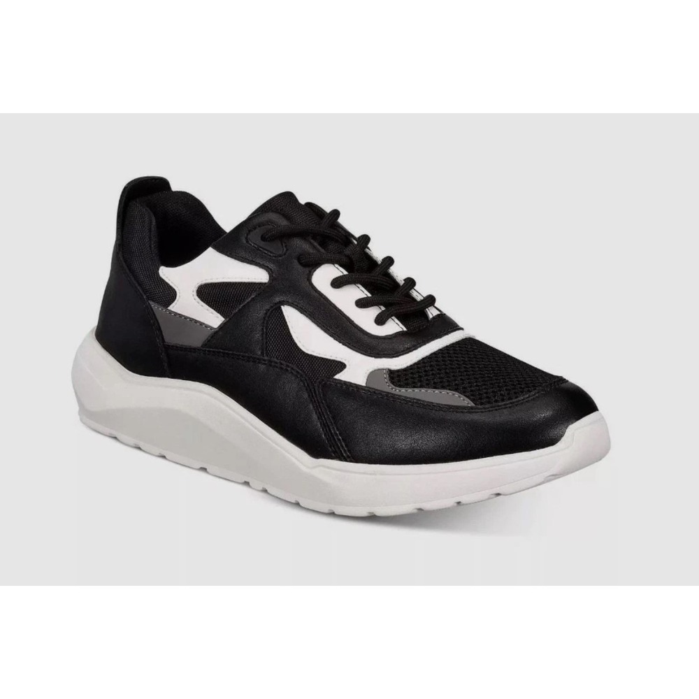 Kings Men's Black White Mesh Low Top Athletic Sneakers Size 8.5 New